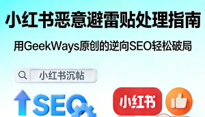 小红书恶意避雷贴怎么处理？用GeekWays原创的逆向SEO轻松破局